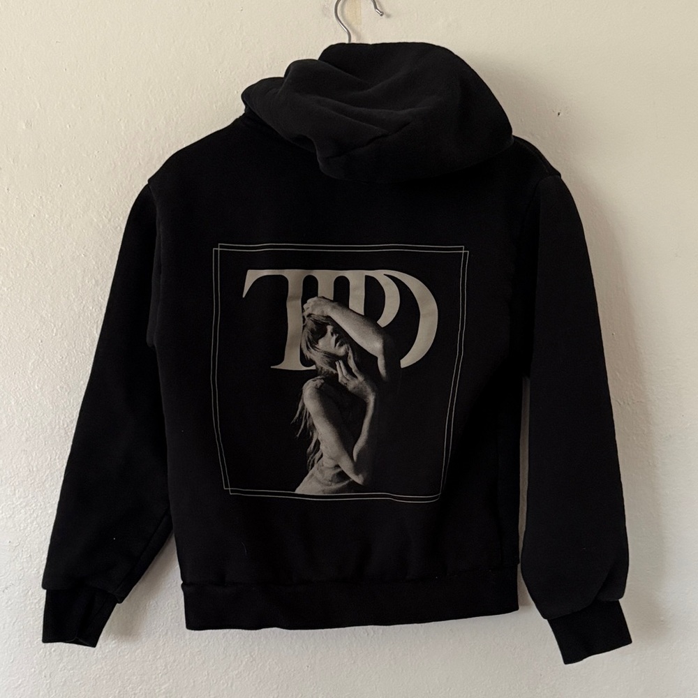 Taylor Swift The Tortured Poets Department Hoodie in Black Sz S
